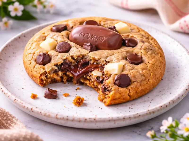 Delicious brown butter chocolate cookies, crispy edges and rich flavor
