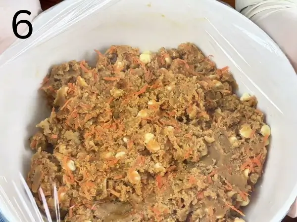 filling cookie dough with cream cheese