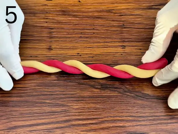 Chilled cookie dough ready for shaping