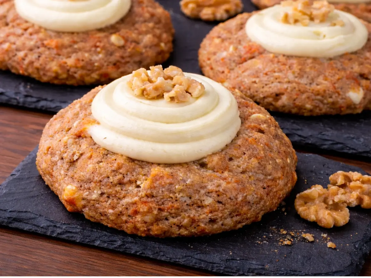 Soft Carrot Cake Cookies with Cream Cheese Filling