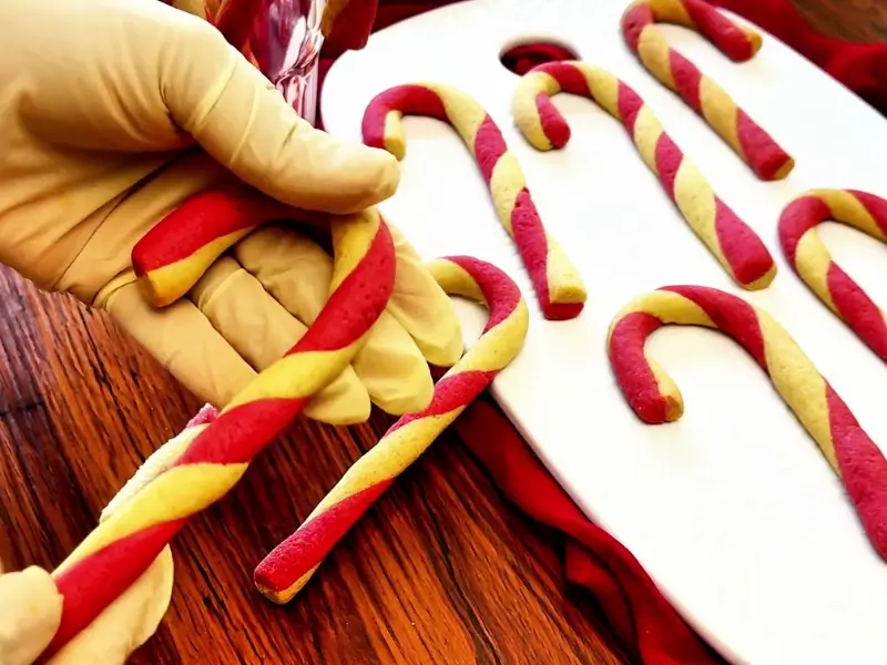Homemade Christmas cookies ready to serve