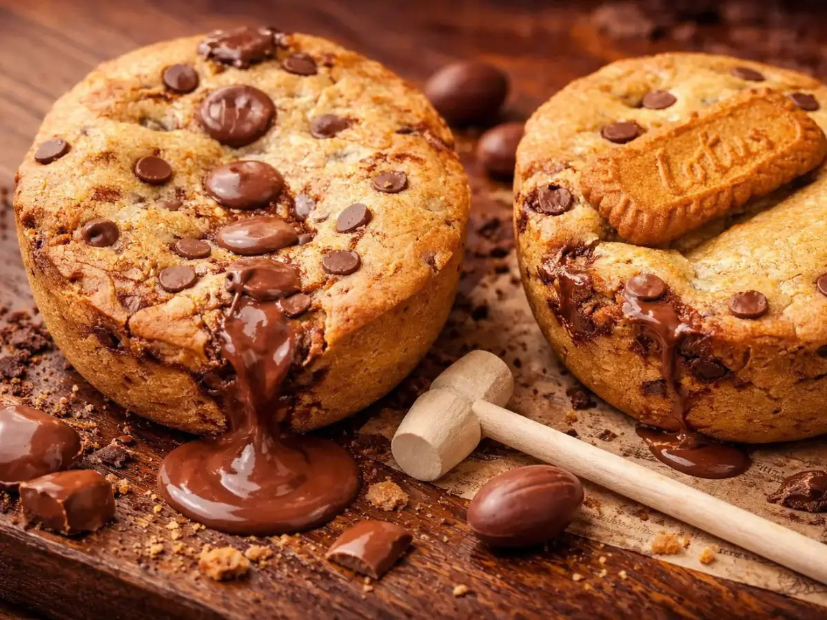 Easter Egg Stuffed Cookies | Gooey Chocolate Cookies