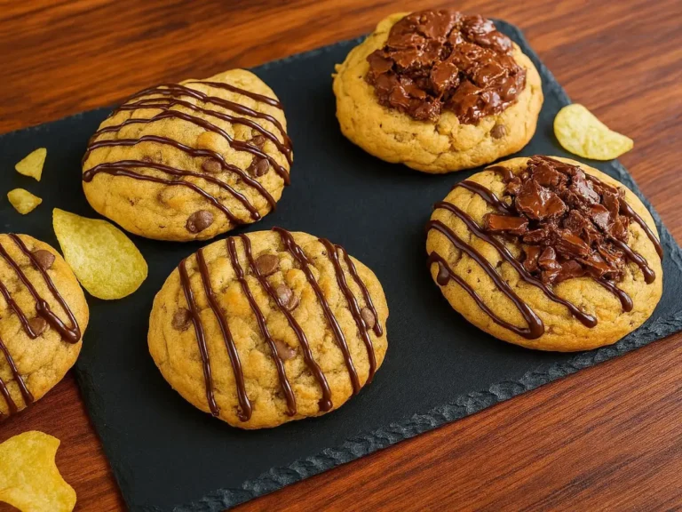 Soft and crispy chocolate cookies with a sweet and salty crunch, perfect for an easy homemade dessert