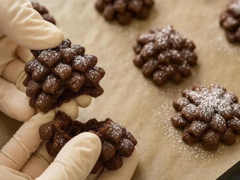 Homemade chocolate Christmas cookies perfect for holiday treats