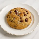 NYC brown butter chocolate chip cookie with a thick gooey center