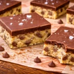 No-Bake Cookie Bars with chocolate topping
