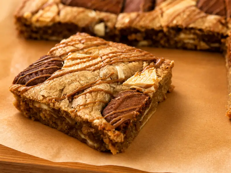 Bakery-style stuffed cookies with pistachio and chocolate fillings
