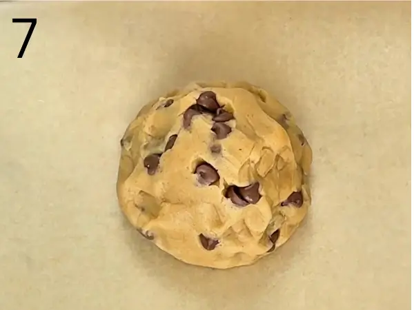 Chilled NYC Brown Butter Cookie dough before baking