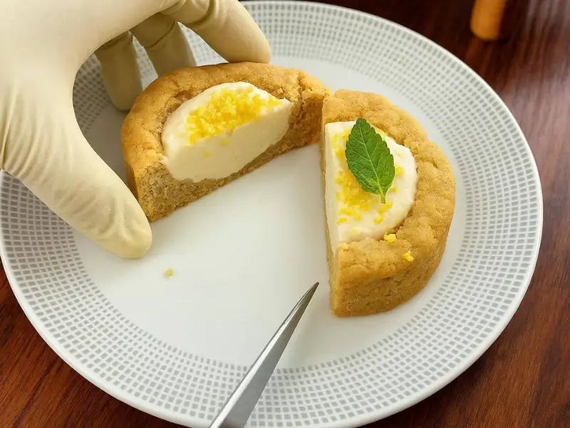 Bakery-style lemon cookies served as a refreshing summer dessert with a lemon topping