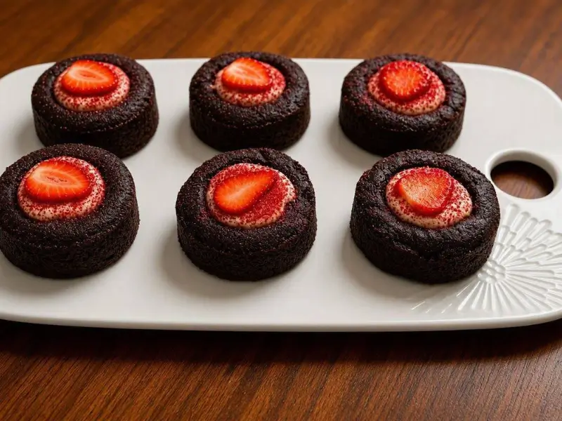 Homemade Strawberry Tiramisu Cookies ready to serve