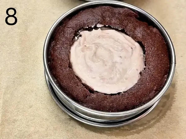 Shaping chocolate cookie dough before baking